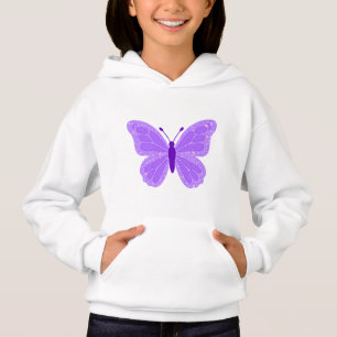 Kinderen Paarse Vlinder Hoodie