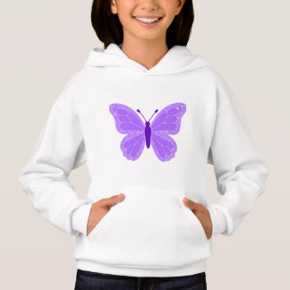 Kinderen Paarse Vlinder Hoodie