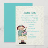 Kinderen Paasfeest uitnodiging (Voorkant / Achterkant)
