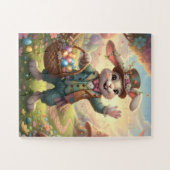 Kinderen Paashaas puzzel - 30 oversized stukken (Horizontaal)