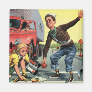  kinderen, padvinders veiligheidspatrouille voor m magneet