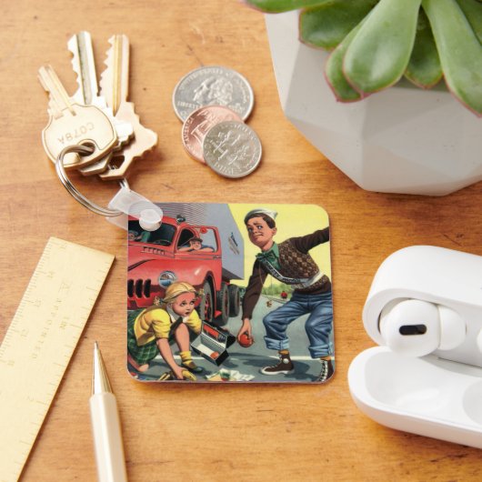 kinderen, padvinders veiligheidspatrouille voor m sleutelhanger (Bureau)