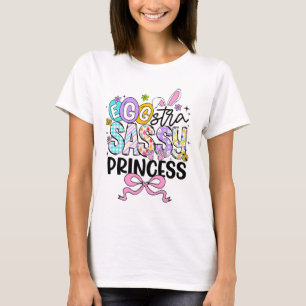 Kinderen Pasen Dag Extra Sy Prinses Meisje Konijn T-shirt