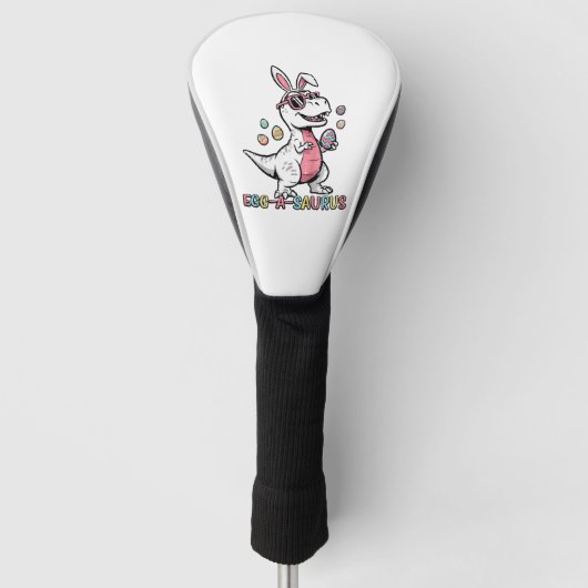 Kinderen Pasen Dino Konijn Ei A Saurus Trex Konijn Golfheadcover (Voorkant)