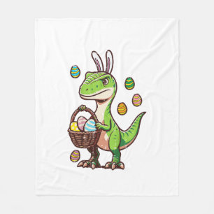 Kinderen Pasen Dinosaur Trex Ei Jagen Jongens Kind Fleece Deken