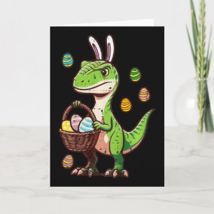 Kinderen Pasen Dinosaurus Trex Ei Jacht Jongens Ki Kaart