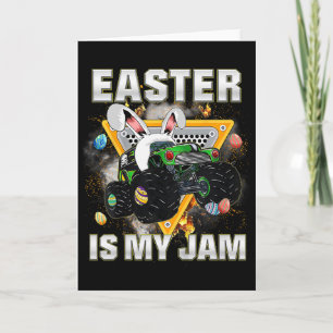 Kinderen Pasen Is Mijn Jam Monster Truck Konijn Jo Kaart