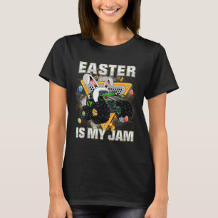 Kinderen Pasen Is Mijn Jam Monster Truck Konijn Jo T-shirt