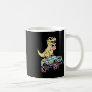 Kinderen Pasen T Rex Monster Truck Dino Grafisch  Koffiemok