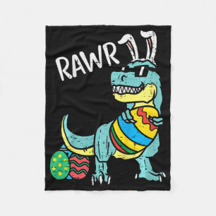Kinderen Pasen Trex Konijn Rawr Peuter Jongens Pas Fleece Deken