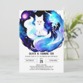 Kinderen Pastel Fox Adventure Verjaardag Kaart (Staand voorkant)