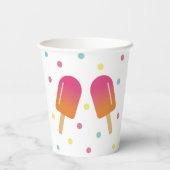 Kinderen Pastel Ice Pop Paper Cups Papieren Bekers (Achterkant)