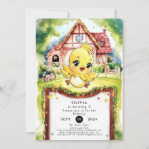 Kinderen Pastel Kip Verjaardag