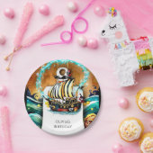 Kinderen Pastel Ship Adventure Pirate Verjaardag Papieren Bordje (Feest)