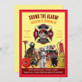 Kinderen Personaliseer Foto & Info Brandweerman Ve Kaart (Voorkant / Achterkant)