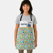 Kinderen personaliseren eierenschilder schort (Insitu)