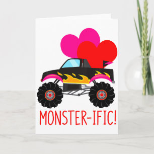 Kinderen Peuter Jongen Valentijnsdag Monster Truck Kaart