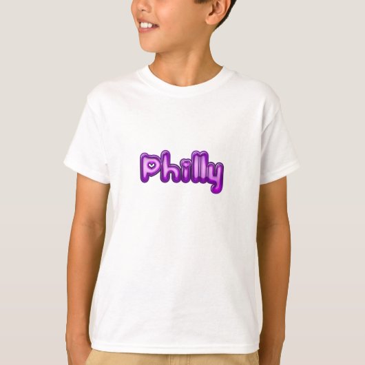 kinderen, Philly, t-shirt, te koop! T-shirt (Voorkant)