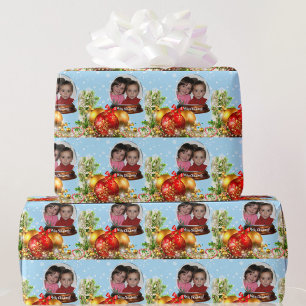 Kinderen PHOTO Snow Wereldbol kerstcadeau Cadeaupapier