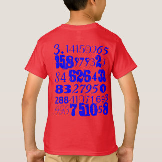 Kinderen Pi T-Shirt (zonder Label)