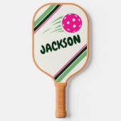 Kinderen Pickleball Aangepaste Naam Nummer & Bijna Paddle (Voorkant)