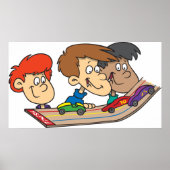 Kinderen Pinewood Derby Autorace Poster (Voorkant)