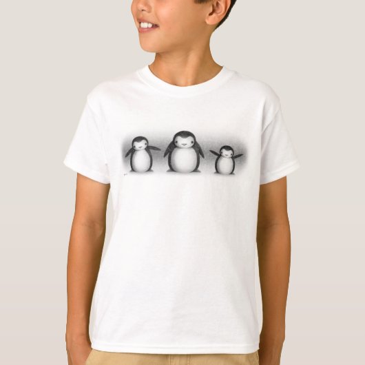 kinderen "pinguïns" t-shirt (Voorkant)