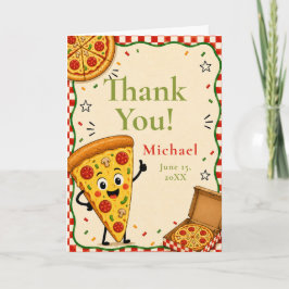 Kinderen Pizza Feest Dank Je Kaart