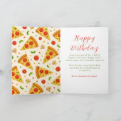 Kinderen Pizza Verjaardagskaart Kaart (Binnen)