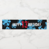 Kinderen Pool Birthday Water FlesLabel Waterfles Etiket (Enkel label)