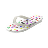 Kinderen Pootafdruk Flip Flops (Schuin)