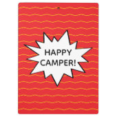 Kinderen Pop Art Zomerkamp Klembord (Achterkant)