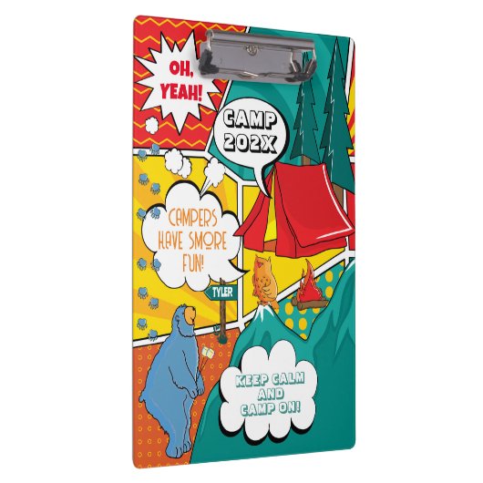 Kinderen Pop Art Zomerkamp Klembord (Rechts)