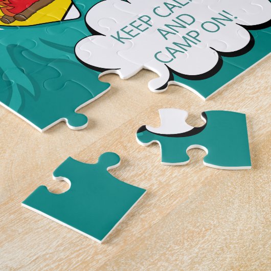 Kinderen Pop Art Zomerkamp Legpuzzel (Zijkant)