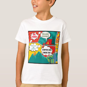 Kinderen Pop Art Zomerkamp T-shirt