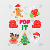 Kinderen Pop Het Kerst Bubbel Sinterklaas Rendier Raamsticker (Vel)