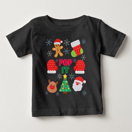 Kinderen Pop It Kerst Bubbel Santa Rendier    (Voorkant)