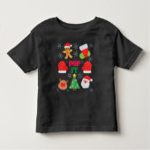 Kinderen Pop It Kerst Bubbel Sinterklaas Rendier  Kinder Shirts (Voorkant)