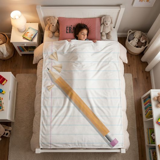 Kinderen Potlood en Papier Schrijvers  Sherpa Deken