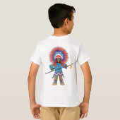 KINDEREN POW WOW INDIAN CHIEF T-SHIRT (Achterkant volledig)