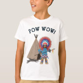 KINDEREN POW WOW INDIAN CHIEF T-SHIRT (Voorkant)
