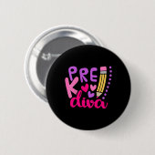 Kinderen Pre-k Diva Ronde Button 5,7 Cm (Voorkant /achterkant)