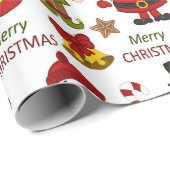 Kinderen Prettig Kerstfeest Cadeaupapier (Rol Hoek)