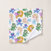 Kinderen Prinses En Hagedissen Bad Handdoek (Wasdoekje)
