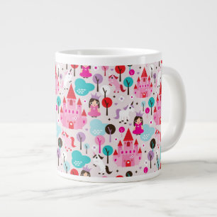 kinderen prinses kasteel en eenhoorn grote koffiekop