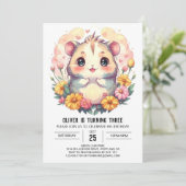 Kinderen Printable Hamster Verjaardag Kaart (Staand voorkant)