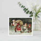 Kinderen proberen een einde te maken aan Santa Cla Briefkaart (Staand voorkant)