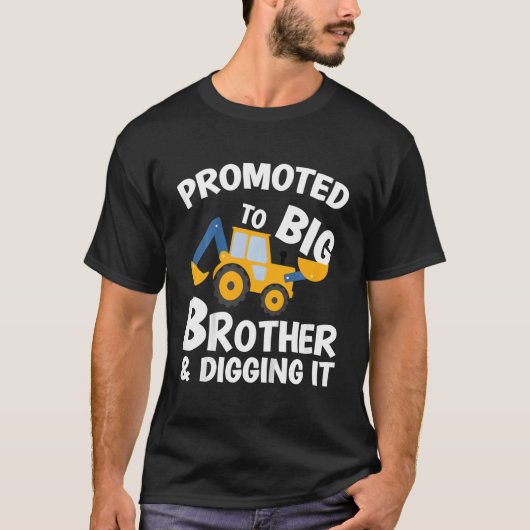 Kinderen promoten de grote broer en digitaliseren  t-shirt (Voorkant)