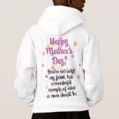 Kinderen Pullover Hoodie Als het weer buiten (Achterkant)