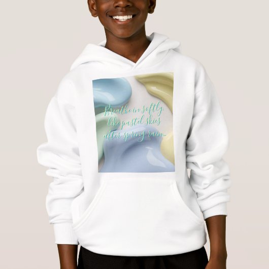 Kinderen pullover hoodie in stijlvolle grafische a (Voorkant)